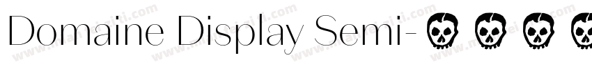Domaine Display Semi字体转换